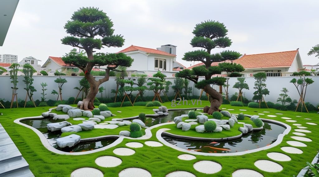 Sân vườn nhật bản hiện đại